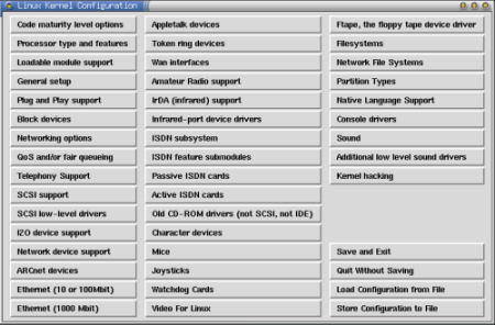 make xconfig